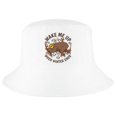 Wake Me Up When Winter Ends Sloth Cool Comfort Performance Bucket Hat