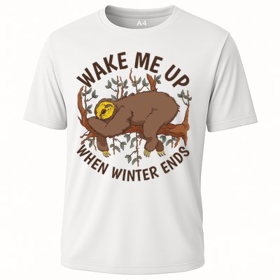 Wake Me Up When Winter Ends Sloth Performance Shirt