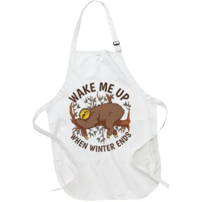 Wake Me Up When Winter Ends Sloth Apron
