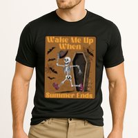 Wake Me Up When Summer Ends Funny Skeleton Running Halloween Performance Shirt