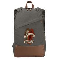 Wake Me Up When Its Halloween Funny Skeleton Coffin Cotton Canvas Backpack