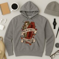 Wake Me Up When Its Halloween Funny Skeleton Coffin Hoodie