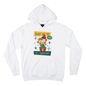 Wake Me Up When It's Christmas Monkey Cute Hoodie