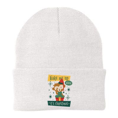 Wake Me Up When It's Christmas Monkey Cute Beanie