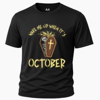 Wake Me Up When It´S October Cute Gift Cooling Performance Crew T-Shirt