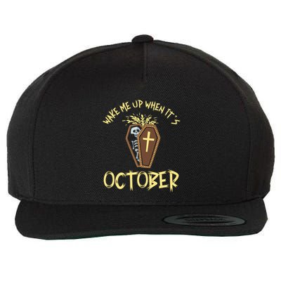 Wake Me Up When It´S October Cute Gift Wool Snapback Cap