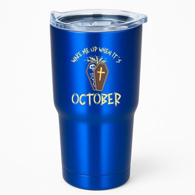 Wake Me Up When It´S October Cute Gift Tumbler