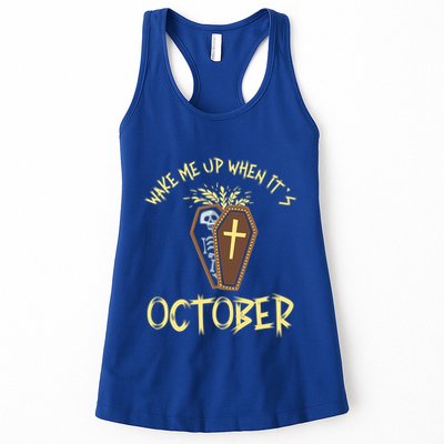 Wake Me Up When It´S October Cute Gift Womens Tank Top