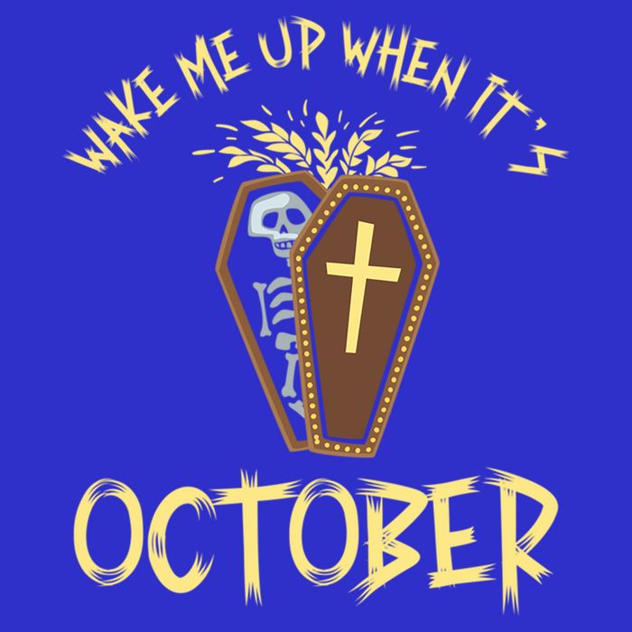 Wake Me Up When It´S October Cute Gift Womens Tank Top