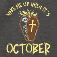 Wake Me Up When It´S October Cute Gift Vector Backpack