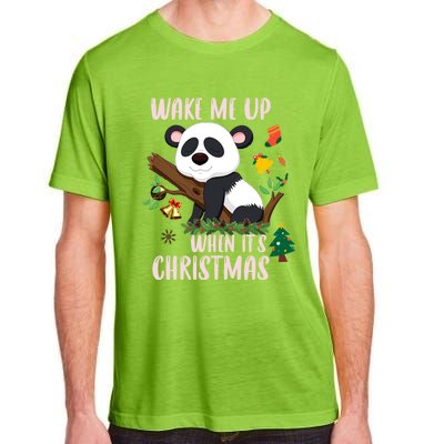 Wake Me Up When ItS Christmas Panda Xmas Martial Arts Class Gift Adult ChromaSoft Performance T-Shirt