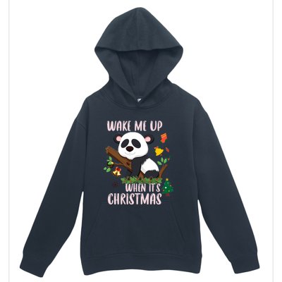 Wake Me Up When ItS Christmas Panda Xmas Martial Arts Class Gift Urban Pullover Hoodie