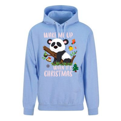 Wake Me Up When ItS Christmas Panda Xmas Martial Arts Class Gift Unisex Surf Hoodie