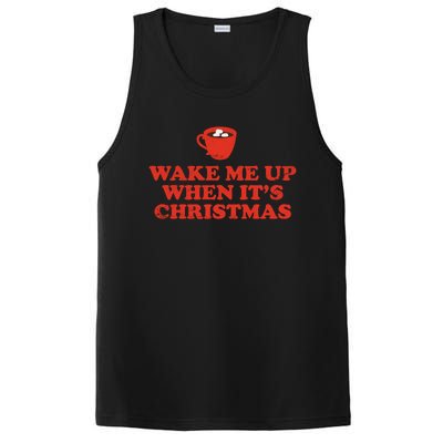 Wake Me Up When ItS Christmas Gift PosiCharge Competitor Tank