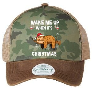 Wake Me Up When ItS Christmas Meaningful Gift Legacy Tie Dye Trucker Hat