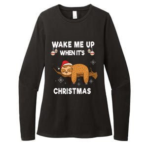 Wake Me Up When ItS Christmas Meaningful Gift Womens CVC Long Sleeve Shirt