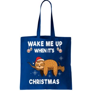 Wake Me Up When ItS Christmas Meaningful Gift Tote Bag