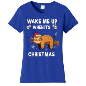 Wake Me Up When ItS Christmas Meaningful Gift Women's T-Shirt