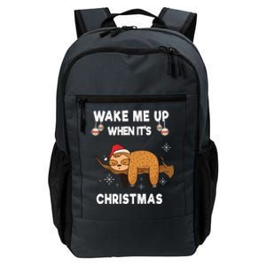 Wake Me Up When ItS Christmas Meaningful Gift Daily Commute Backpack