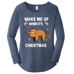 Wake Me Up When ItS Christmas Meaningful Gift Women's Perfect Tri Tunic Long Sleeve Shirt