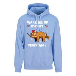 Wake Me Up When ItS Christmas Meaningful Gift Unisex Surf Hoodie