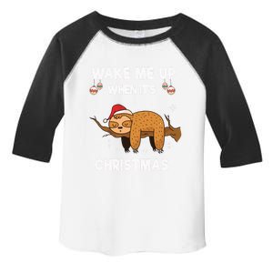 Wake Me Up When ItS Christmas Meaningful Gift Toddler Fine Jersey T-Shirt