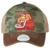 Wake Me Up When It's Christmas Sleeping Sloth Legacy Tie Dye Trucker Hat