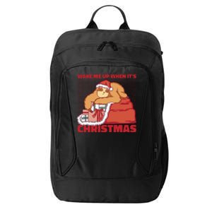 Wake Me Up When It's Christmas Sleeping Sloth City Backpack