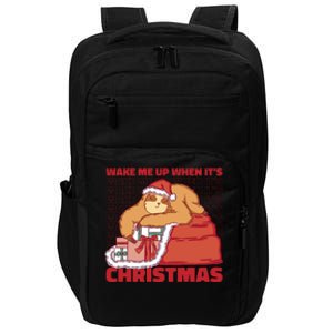 Wake Me Up When It's Christmas Sleeping Sloth Impact Tech Backpack