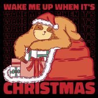 Wake Me Up When It's Christmas Sleeping Sloth Impact Tech Backpack