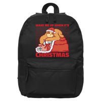 Wake Me Up When It's Christmas Sleeping Sloth 16 in Basic Backpack