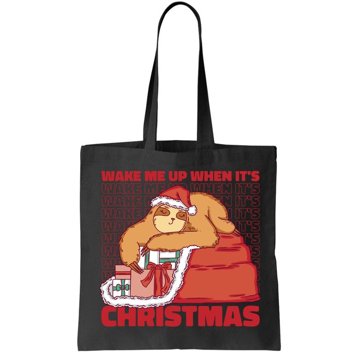 Wake Me Up When It's Christmas Sleeping Sloth Bag
