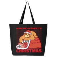 Wake Me Up When It's Christmas Sleeping Sloth 25L Jumbo Tote
