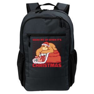 Wake Me Up When It's Christmas Sleeping Sloth Daily Commute Backpack