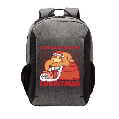 Wake Me Up When It's Christmas Sleeping Sloth Vector Backpack
