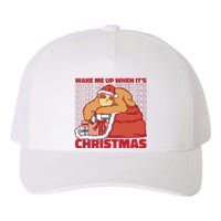 Wake Me Up When It's Christmas Sleeping Sloth Yupoong Adult 5-Panel Trucker Hat