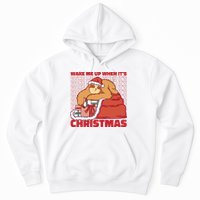Wake Me Up When It's Christmas Sleeping Sloth Hoodie
