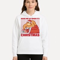 Wake Me Up When It's Christmas Sleeping Sloth Hoodie