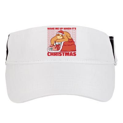 Wake Me Up When It's Christmas Sleeping Sloth Adult Drive Performance Visor