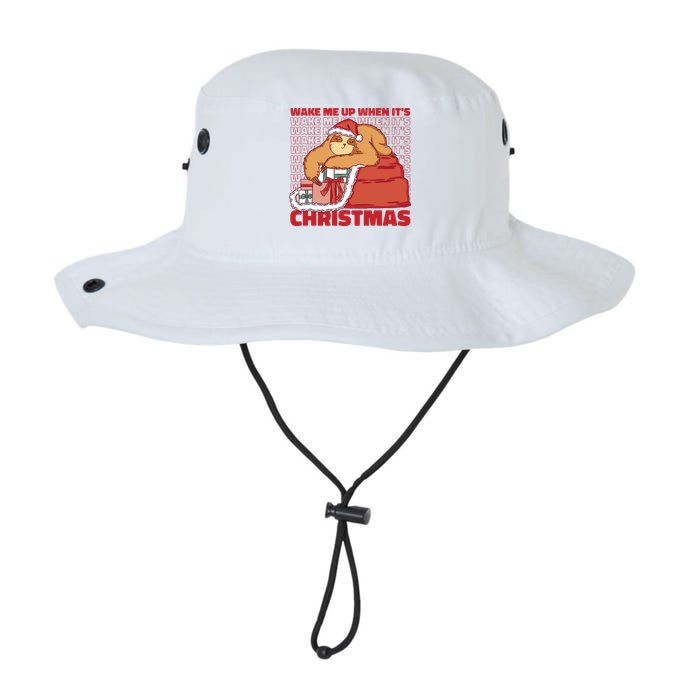 Wake Me Up When It's Christmas Sleeping Sloth Bucket Hat