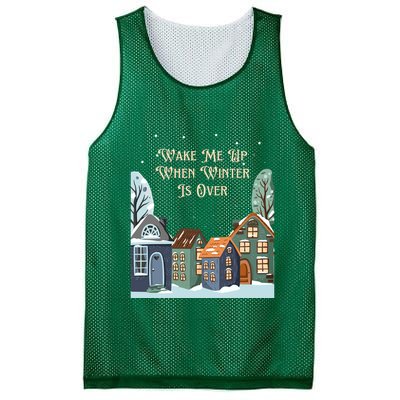 Wake Me Up When Winter Is Over Mesh Reversible Basketball Jersey Tank