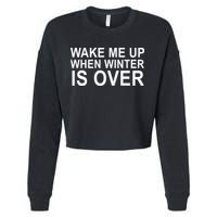 Wake Me Up When Winter Is Over Cropped Pullover Crew