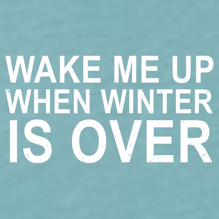 Wake Me Up When Winter Is Over Sueded Cloud Jersey T-Shirt