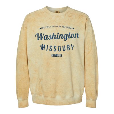 Washington Missouri Vintage Souvenir Washington Colorblast Crewneck Sweatshirt