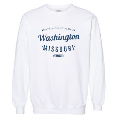 Washington Missouri Vintage Souvenir Washington Garment-Dyed Sweatshirt