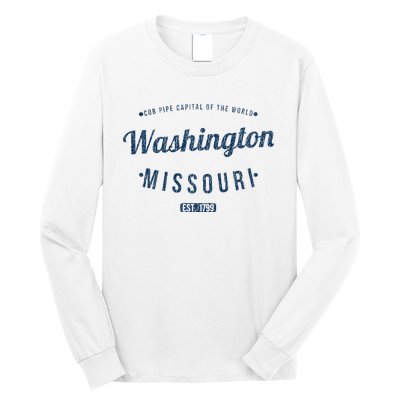 Washington Missouri Vintage Souvenir Washington Long Sleeve Shirt