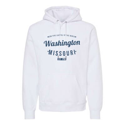 Washington Missouri Vintage Souvenir Washington Premium Hoodie