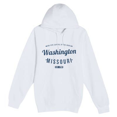 Washington Missouri Vintage Souvenir Washington Premium Pullover Hoodie