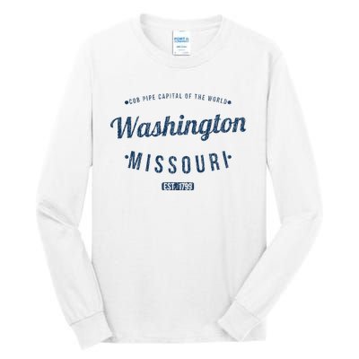 Washington Missouri Vintage Souvenir Washington Tall Long Sleeve T-Shirt