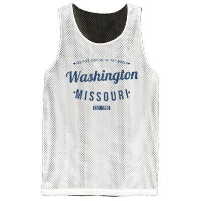 Washington Missouri Vintage Souvenir Washington Mesh Reversible Basketball Jersey Tank